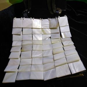 Vintage Majorca Silver White Pearl Shell for Opera